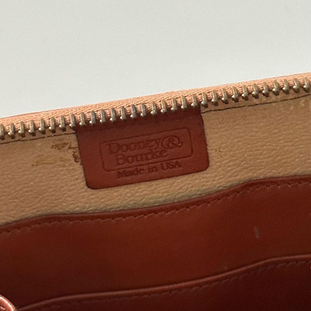Dooney & Bourke All-Weather Leather Small Zip-Along Crossbody Wallet Belt Purse - Picture 7 of 12